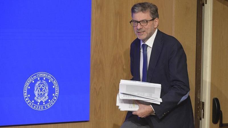 Giancarlo Giorgetti, ministro dell'Economia