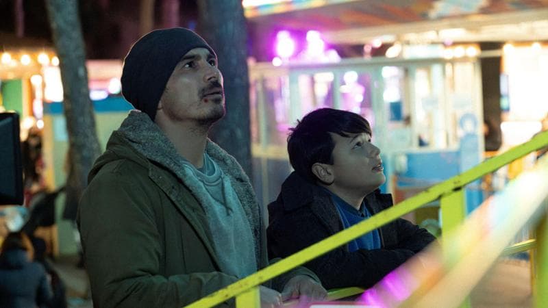 Francesco Di Leva nel film con suo figlio Mario