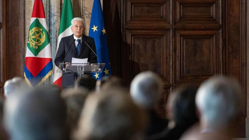 Il presidente della Repubblica Sergio Mattarella
