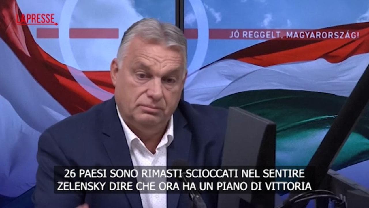 Orbán attacca Zelensky: "Con il suo piano l'Ucraina può solo perdere"