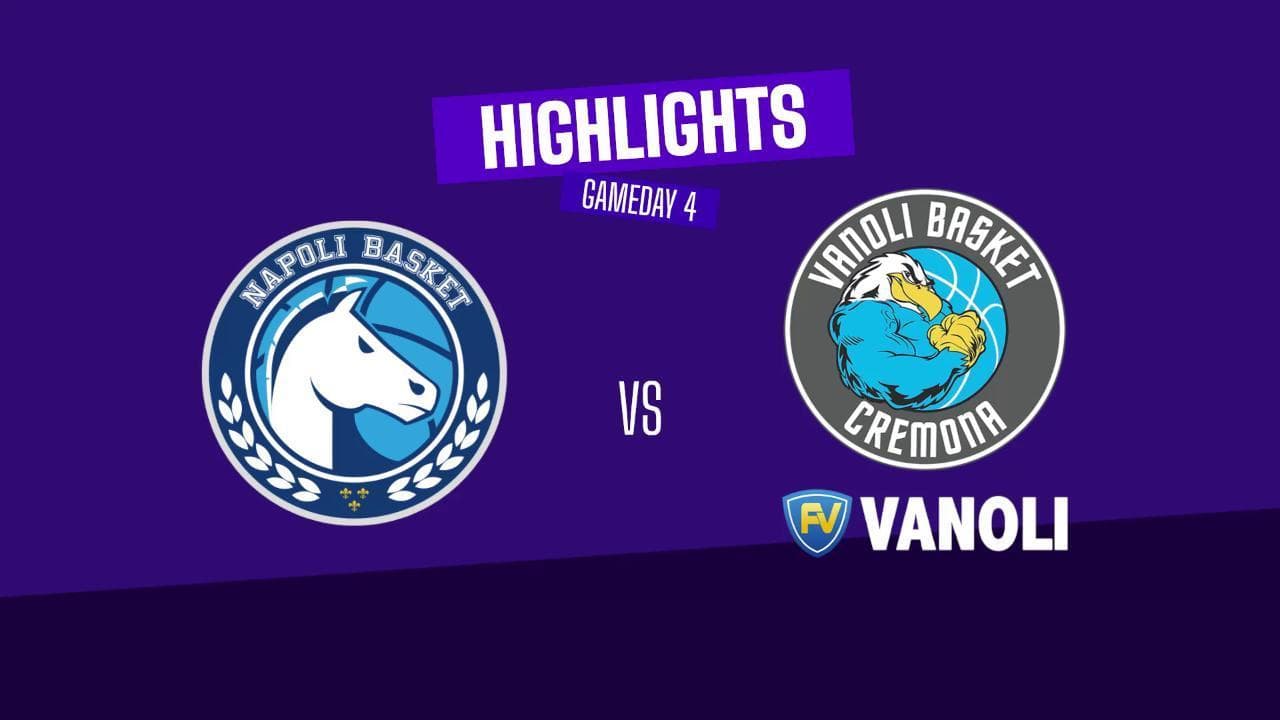 Basket serie A, gli highlights di Napoli - Cremona