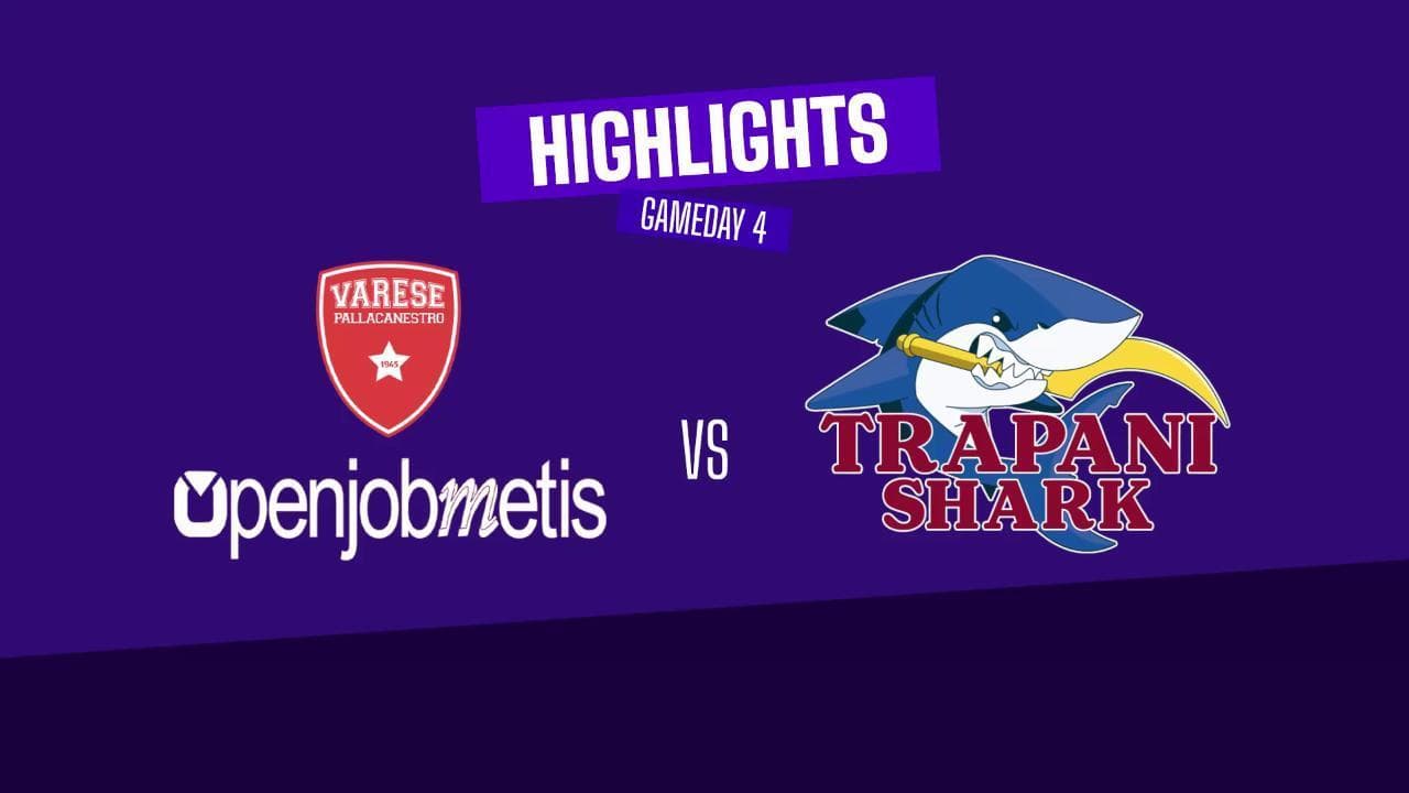 Basket serie A, gli highlights di Varese - Trapani