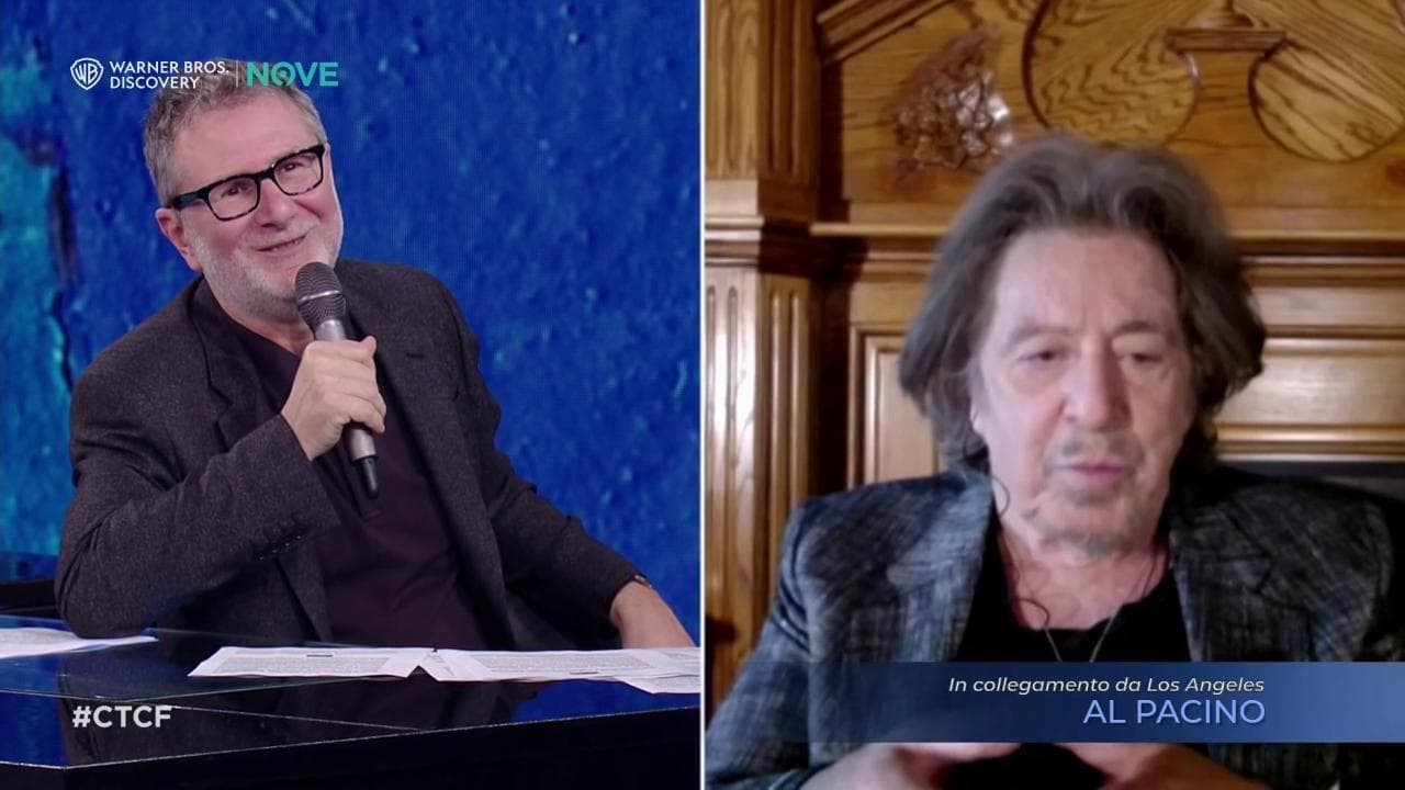 "Che tempo che fa", Al Pacino ricorda il primo bizzarro incontro con Marlon Brando: "Mangiava il pollo con le mani ed era ricoperto di sugo"