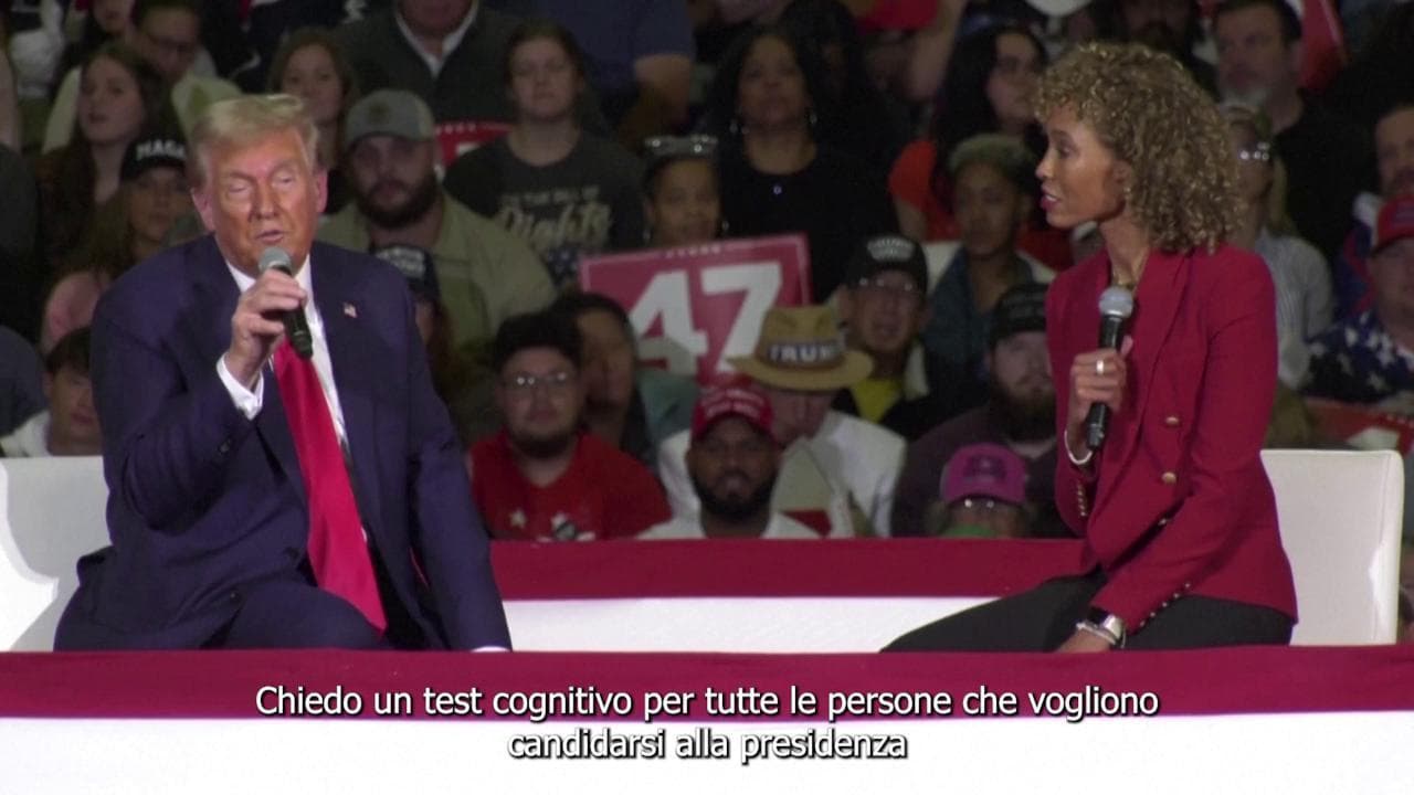 Trump torna all'attacco: "Kamala potrebbe avere problemi cognitivi, chiedo un test per chi vuole candidarsi alla presidenza"