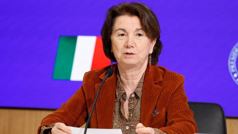 La ministra per la Famiglia, Eugenia Roccella

