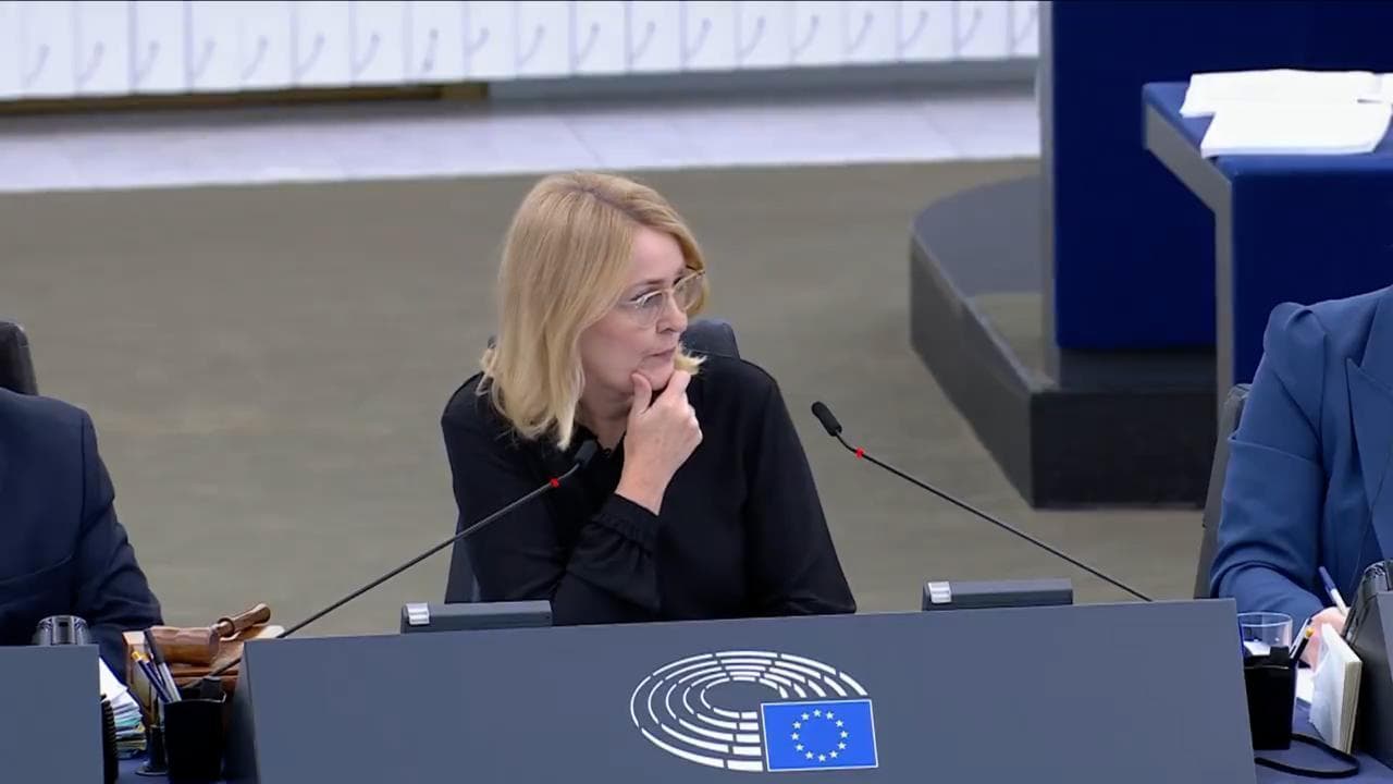 L'europarlamentare indossa una kefiah, la commissaria che presiede: "E' proibito". La replica: "Però l'Ue permette il genocidio"