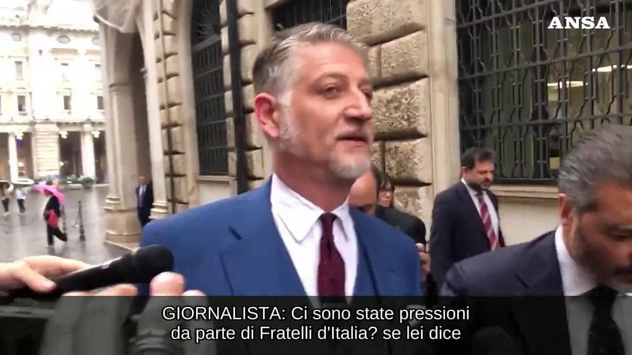 Pressioni da Fratelli d'Italia per dimissioni di Spano? Il ministro Giuli: "L'apparenza inganna"