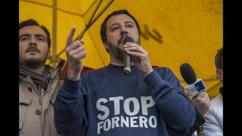 Il leader della Lega Matteo Salvini