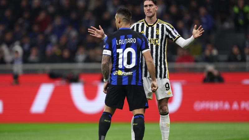 Lautaro Martinez e Dusan Vlahovic