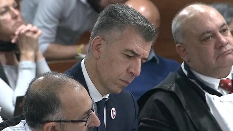 VENEZIA - In Corte d' assise a Venezia il processo a Filippo Turetta accusato del femminicidio di Giulia Cecchettin.
Nella foto il padre Gino Cecchettin
Immagini tratte dalla diretta Mattino 5 di mediaset (VENEZIA - 2024-10-25, FOTOGRAMMA) p.s. la foto e' utilizzabile nel rispetto del contesto in cui e' stata scattata, e senza intento diffamatorio del decoro delle persone rappresentate
