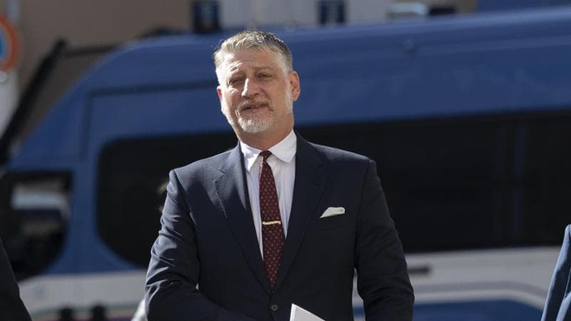Rome , Italy - October 10 , 2024 - Alessandro Giuli , Minister of Culture