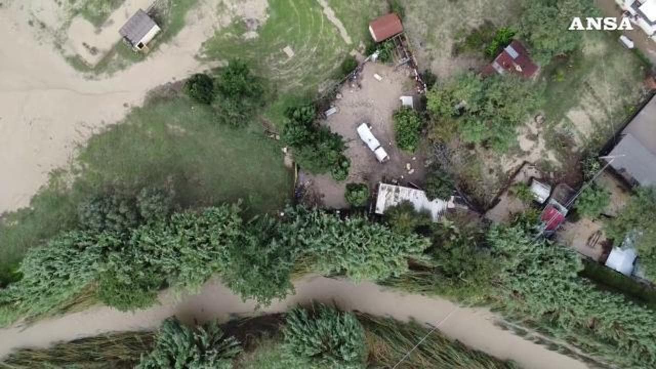 Maltempo, i danni dell'alluvione alle Badie: le immagini dal drone