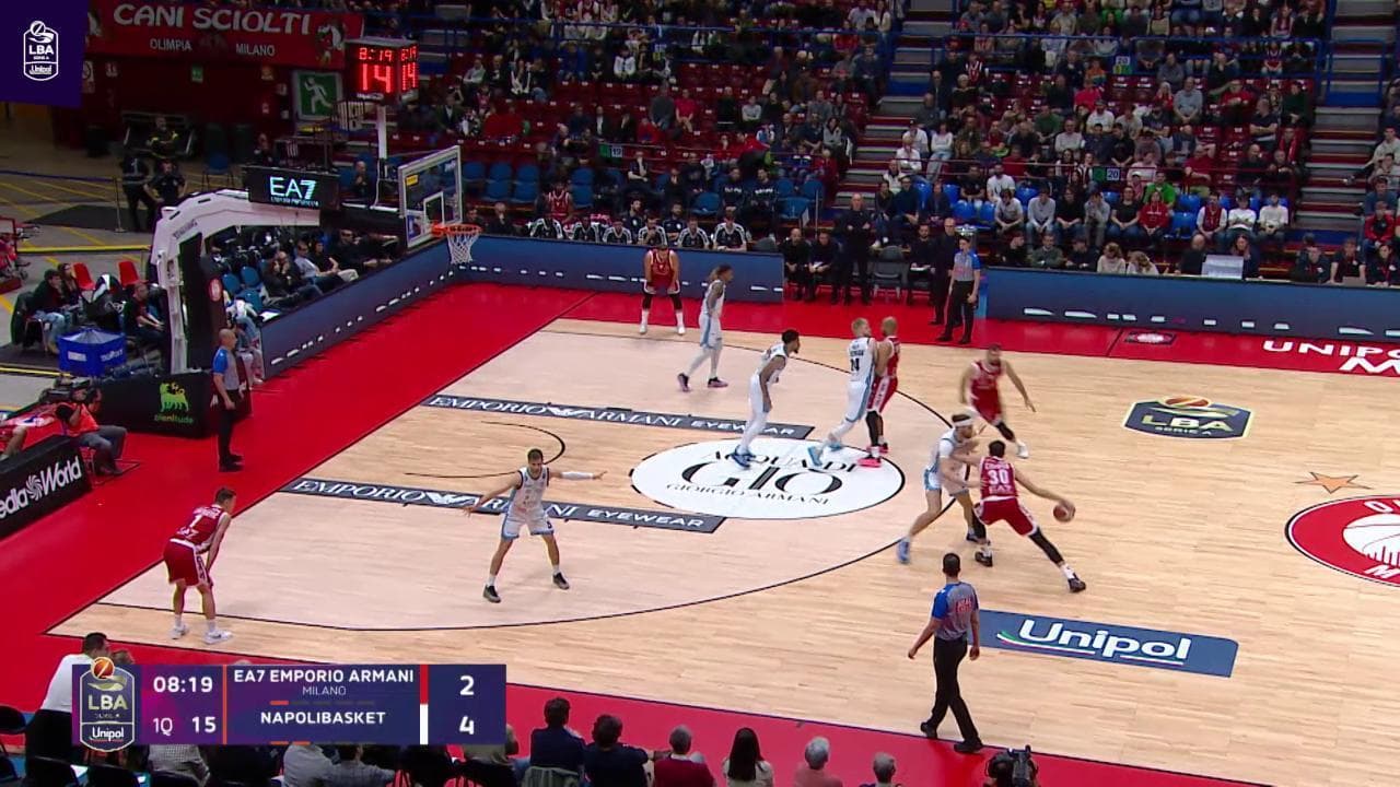 Basket Serie A, gli highlights di Milano - Napoli