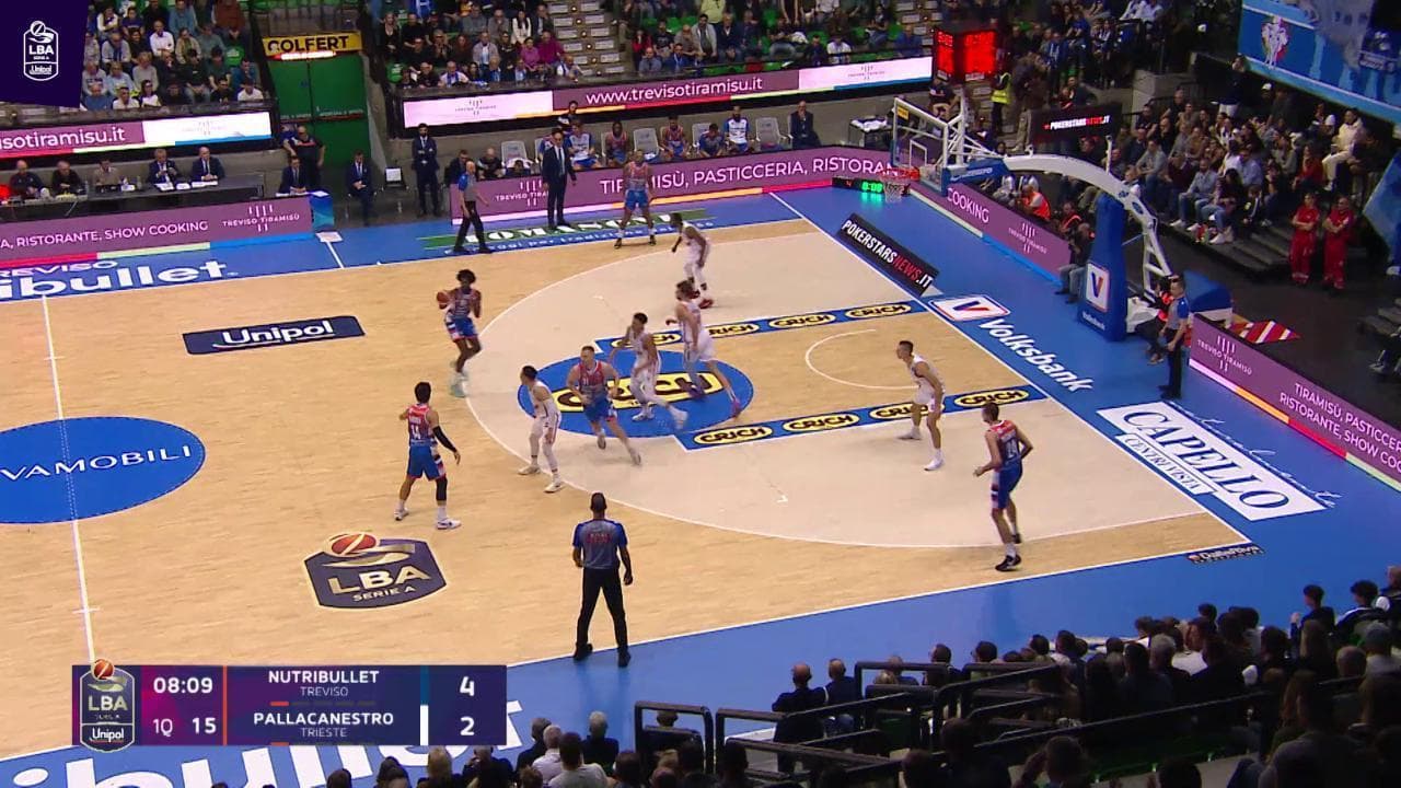 Basket Serie A, gli highlights di Treviso - Trieste