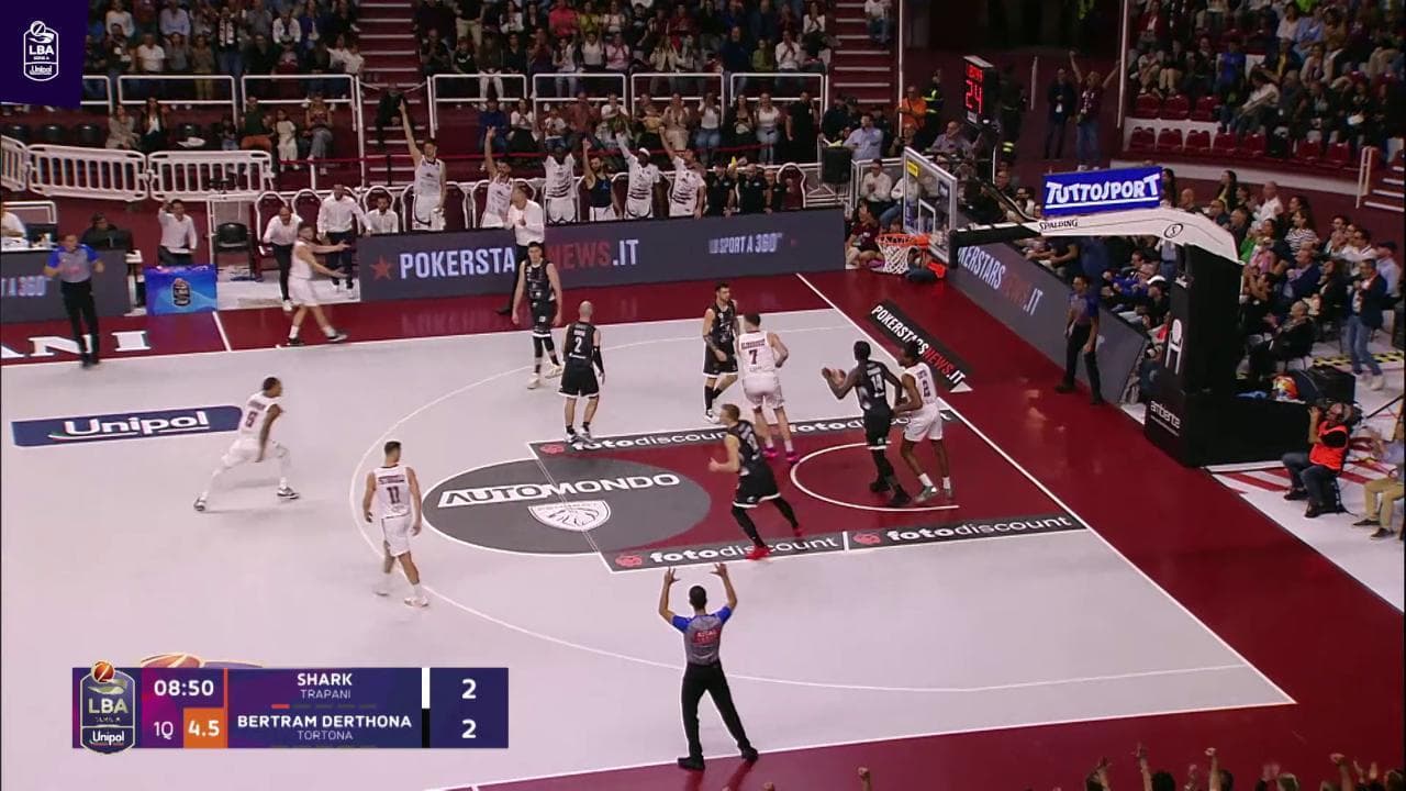 Basket Serie A, gli highlights di Trapani - Derthona