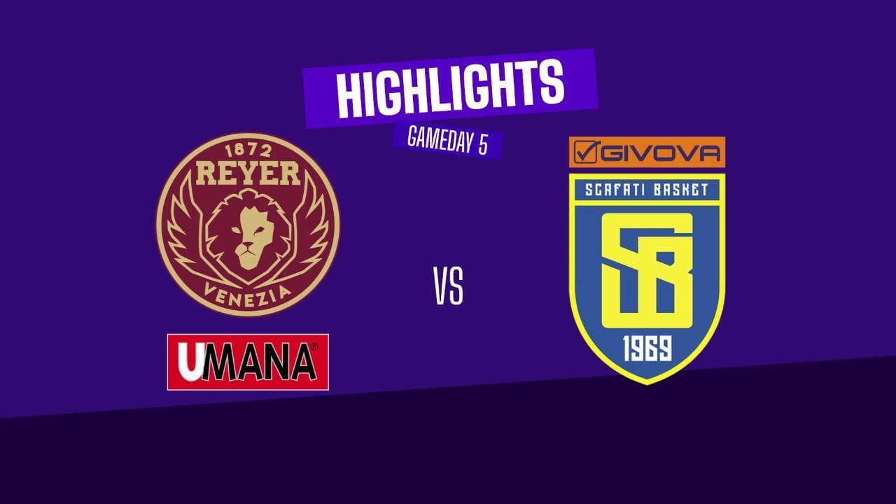 Basket Serie A, gli highlights di Venezia-Scafati