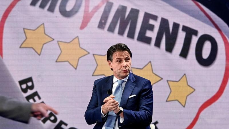 Il presidente del M5S Giuseppe Conte&nbsp;ANSA/RICCARDO ANTIMIANI
