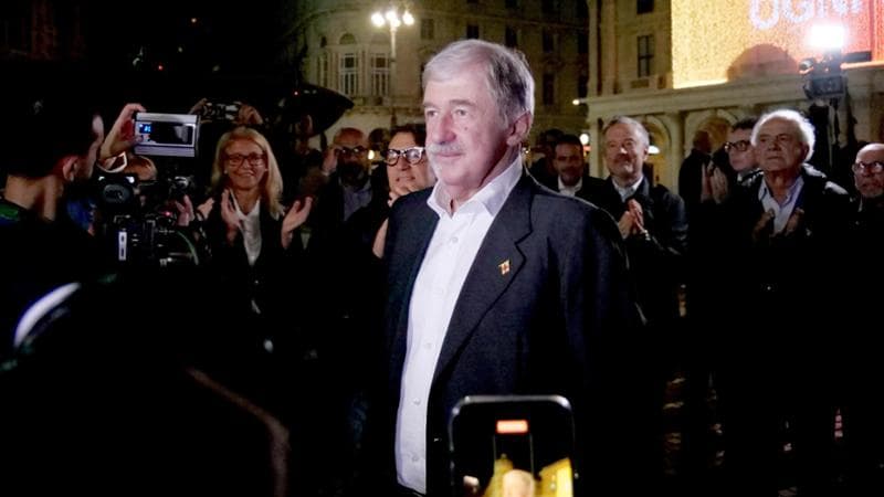 Genova, 28 ottobre: Marco Bucci festeggia il risultato elettorale