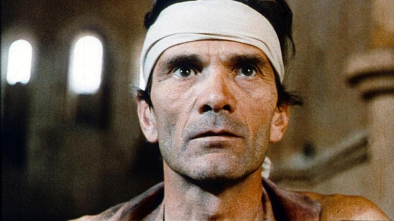 Pier Paolo Pasolini nel ruolo di un allievo di Giotto, dal film&nbsp;&nbsp;Il Decameron (1971)
