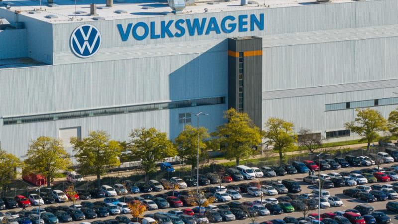 La fabbrica Volkswagen di Zwickau, nella Germania orientale
