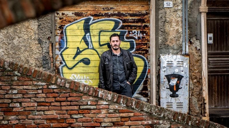Andrea Volpe (48 anni) a Comacchio, dove vive dopo 20 anni di carcere. (Nicola Marfisi/Agf)