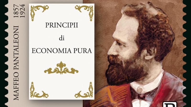 Il francobollo per commemorare Maffero Pantaleoni