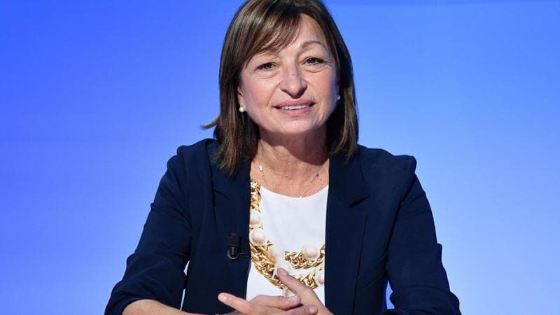 La candidata per il centrodestra alla Regione Umbria e presidente uscente, Donatella Tesei
