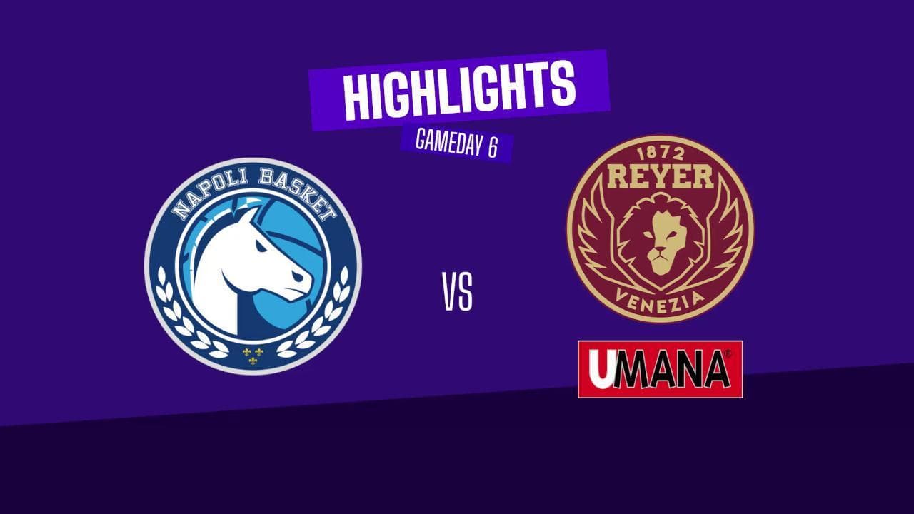 Basket serie A, gli highlights di Napoli - Venezia
