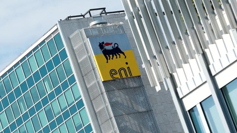 FILE PHOTO: Italian energy company Eni headquarters is seen in Rome, Italy September 30, 2018.  REUTERS/Alessandro Bianchi/File Photo
