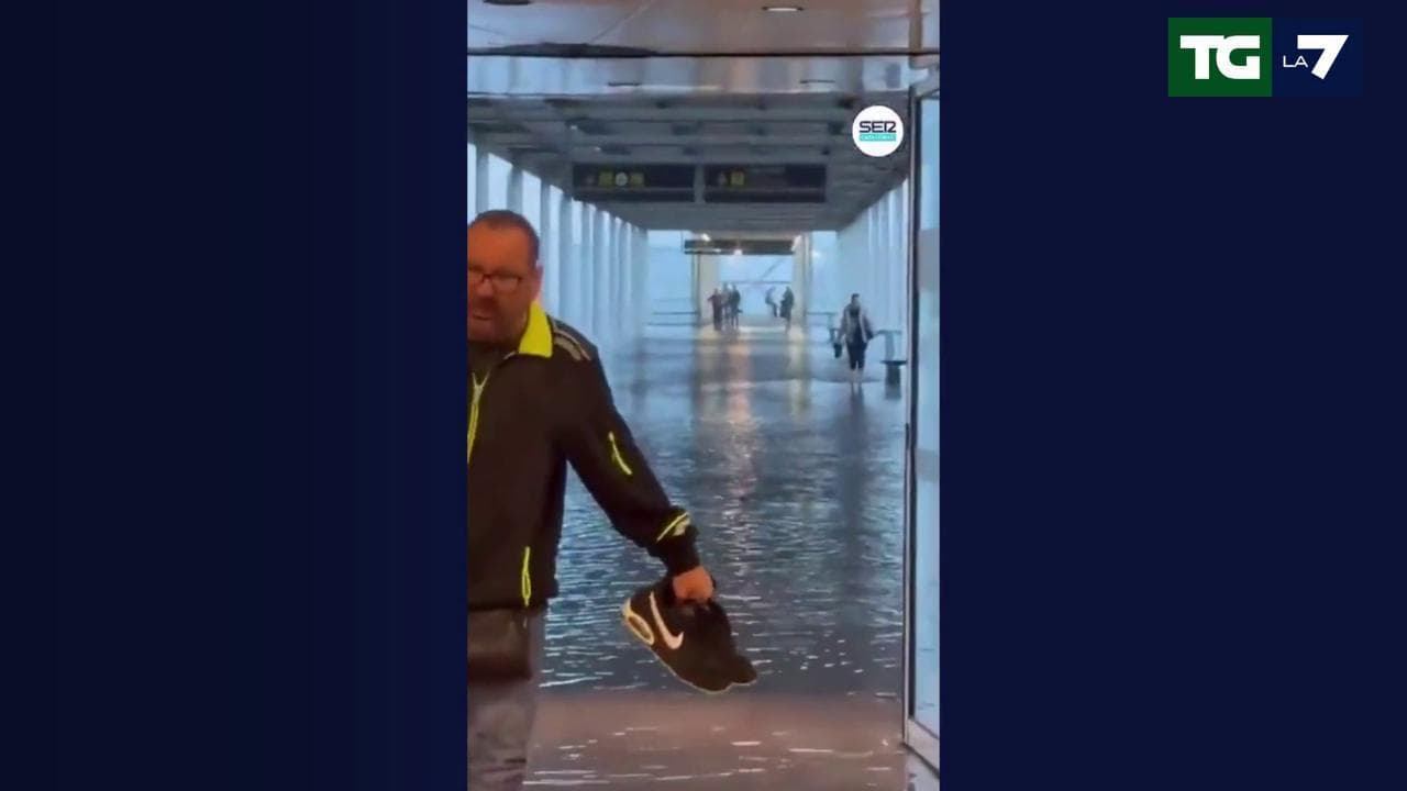 Maltempo in Spagna, Dana si abbatte sulla Catalogna: allagato l'aeroporto di Barcellona