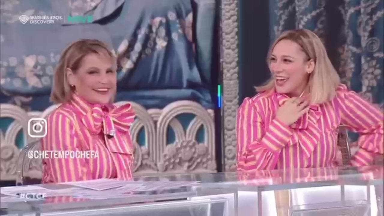 Due Simona Ventura a "Che tempo che fa": l'originale e la "sorella gemella", l'imitatrice Francesca Manzini