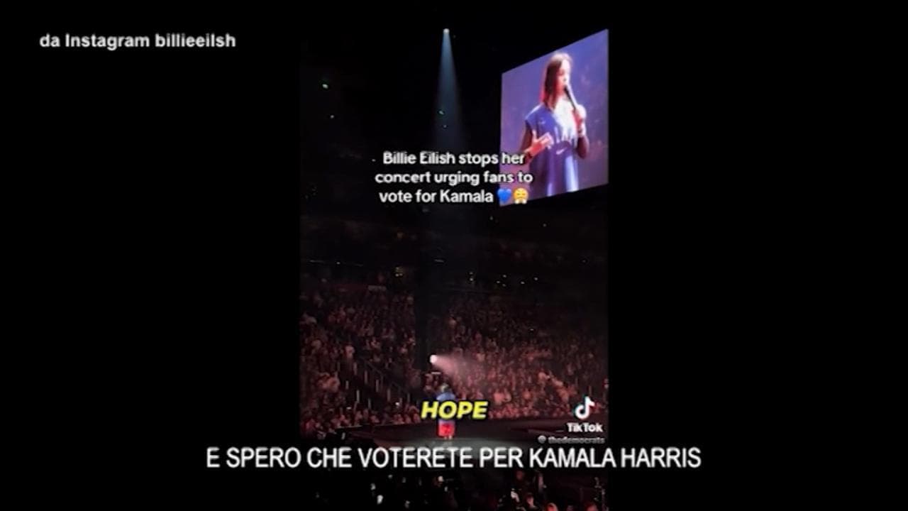 Usa 2024, Billie Eilish invita i suoi fan a votare per Kamala Harris