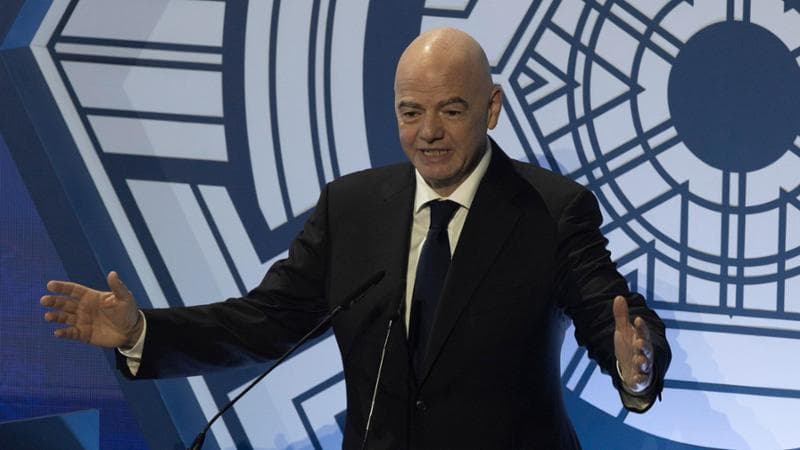 Il presidente della Fifa Gianni Infantino