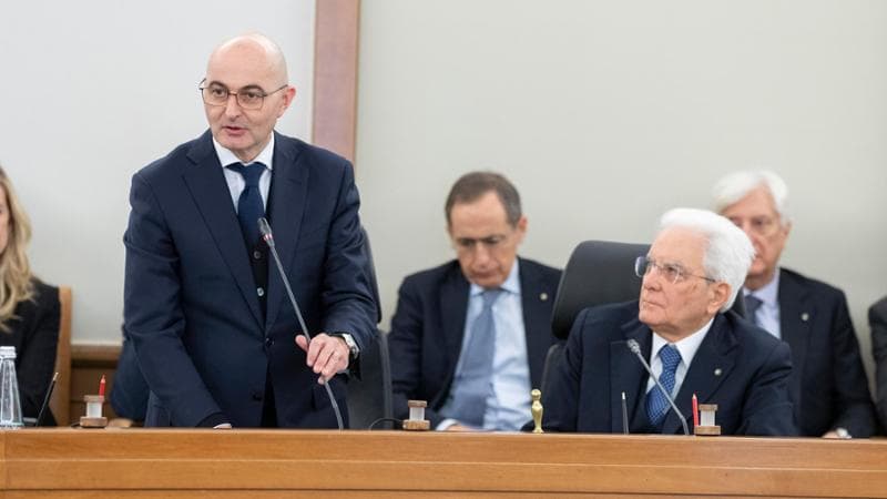 Fabio Pienlli e Sergio Mattarella
