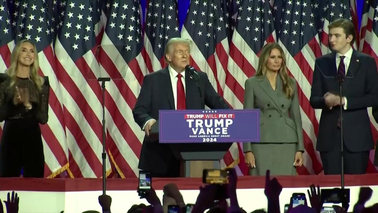 Usa 2024, Donald Trump festeggia la vittoria: "Abbiamo fatto la storia, sistemeremo il Paese"