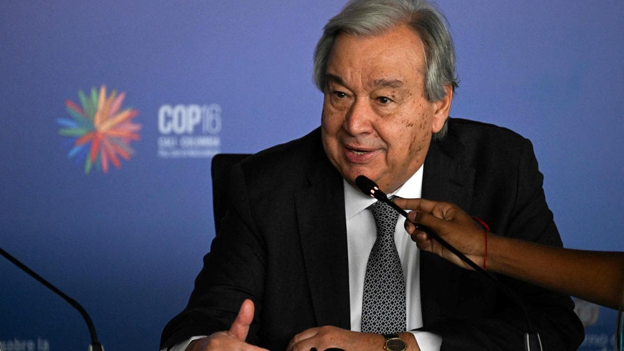 Il segretario generale dell'Onu Antonio Guterres