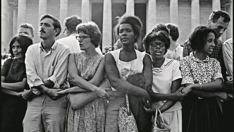 Leonard Freed, Washington D.C., 1963. La marcia su Washington. Copyright: Leonard Freed/Magnum Photo/Contrasto