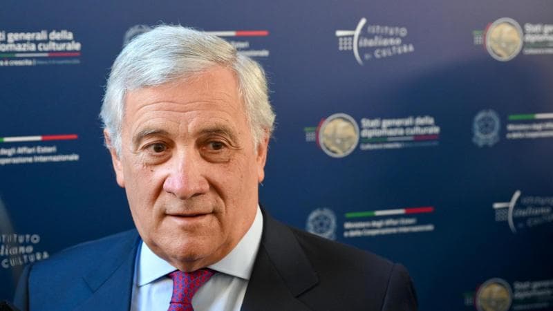 Il ministro degli Esteri Antonio Tajani