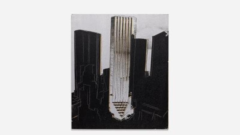 L'opera New York Skyscrapers (1981) di Andy Warhol all'asta da Phillips a New York