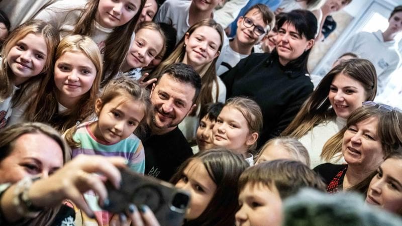 Il presidente ucraino Volodymyr Zelensky EPA/MARTON KIRALY&nbsp;
