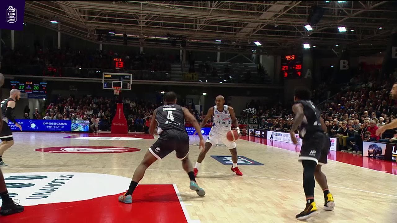 Basket serie A, gli highlights di Reggio Emilia - Tortona