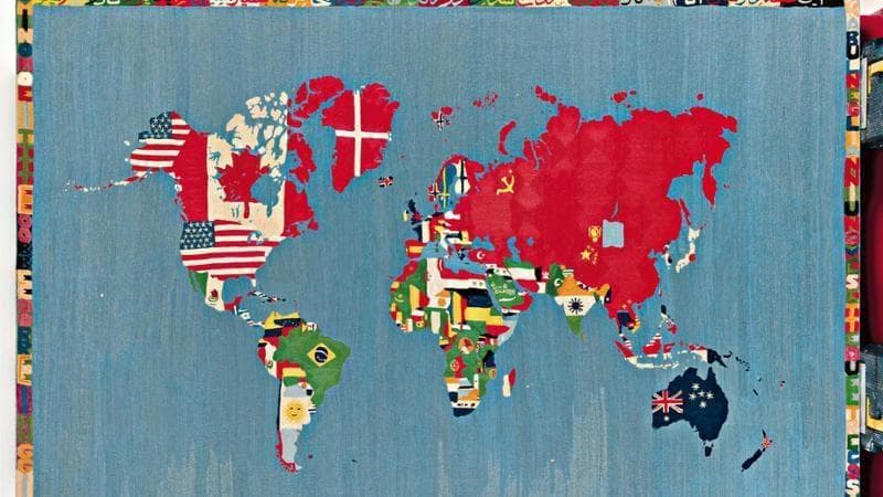 Alighiero Boetti, Mappa (1971-1973)