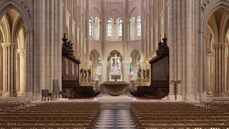 Arredi moderni e tonache pop: il nuovo volto di Notre-Dame