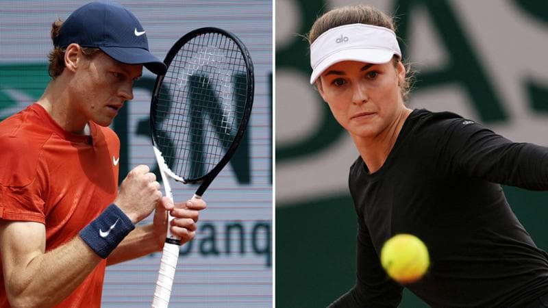 Jannik Sinner e Anna Kalinskaya