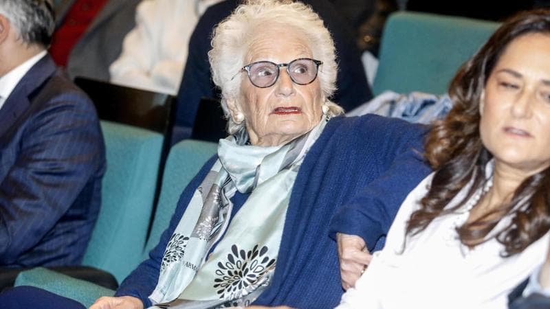 Liliana Segre, senatrice a vita, durante la presentazione del docufilm "Liliana"
