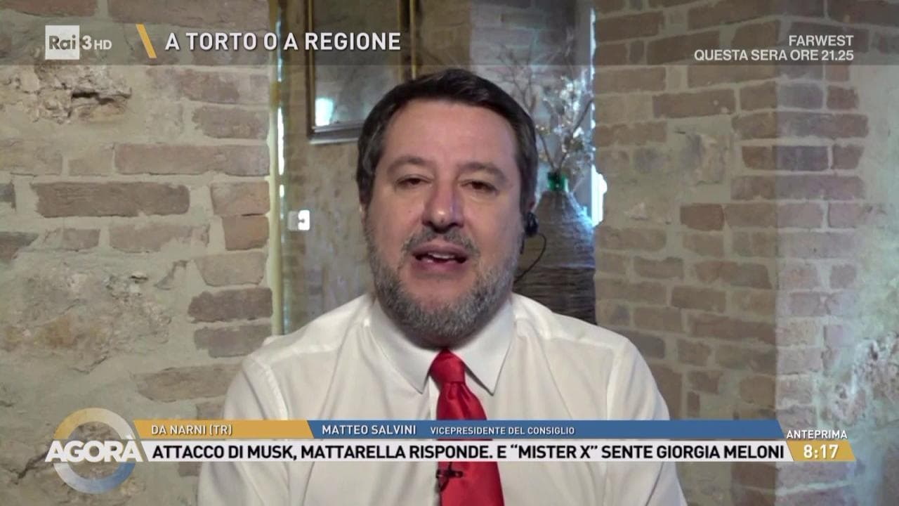 Salvini: "Musk? Un visionario. Trump? Porterà buoni frutti in Italia e in Europa"
