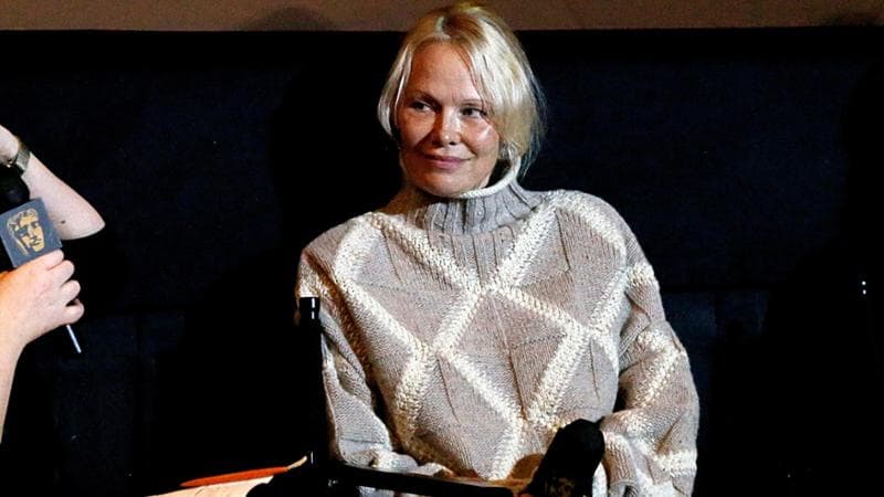 Pamela Anderson durante la presentazione del fil "The last showgirl"