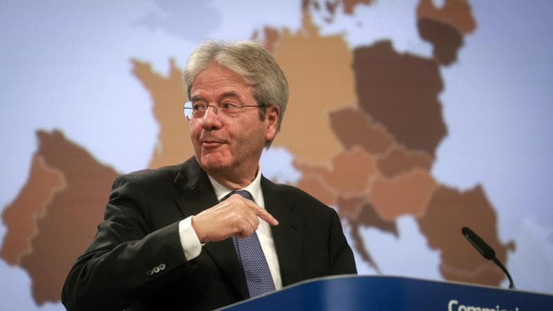 European Commissioner for Economy Paolo Gentiloni
