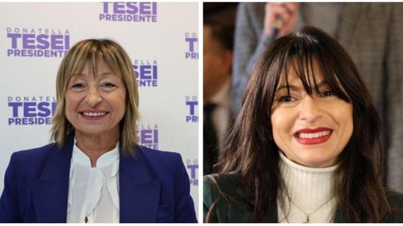 Le candidate in Umbria, Donatella Tesei e Stefania Proietti
