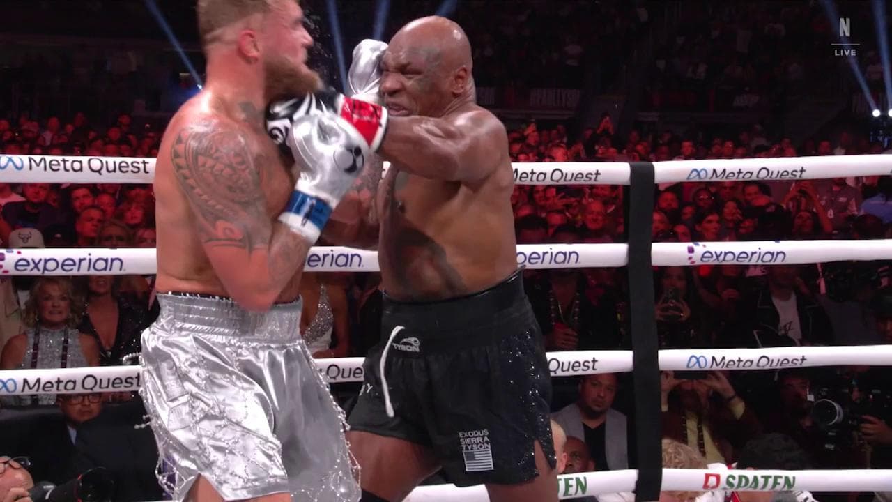 Mike Tyson sconfitto ai punti dallo youtuber Jake Paul: la fine di un mito